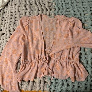 cute floral print long sleeve